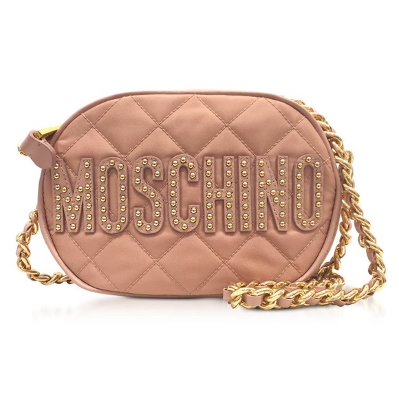Moschino Handbags - Moschino Quilted dusty rose chain link  crossbody